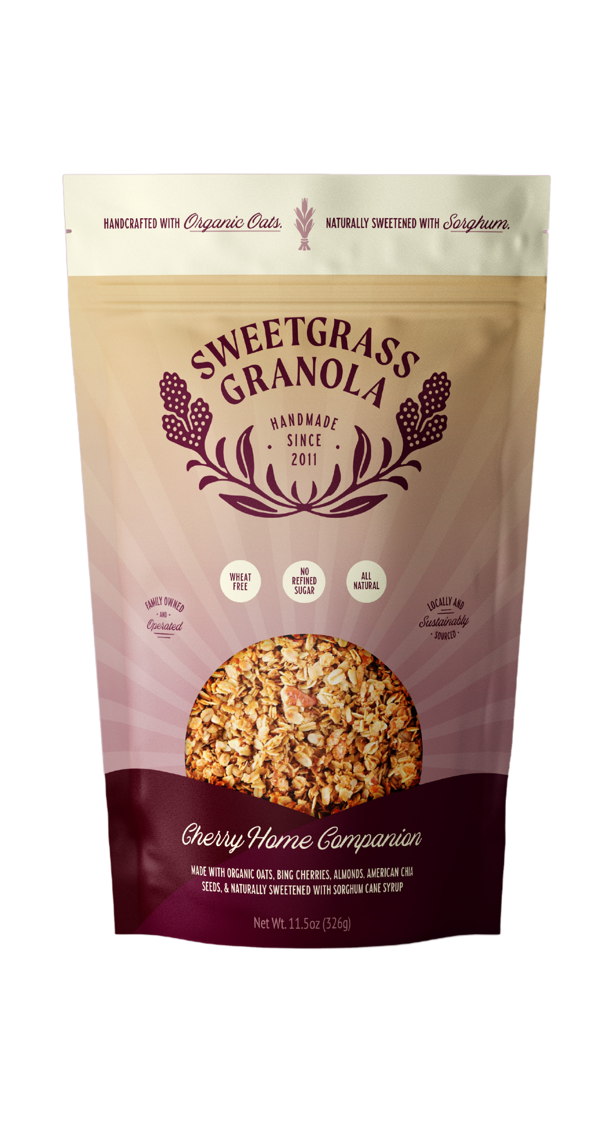 Cherry Home Companion Sweetgrass Granola